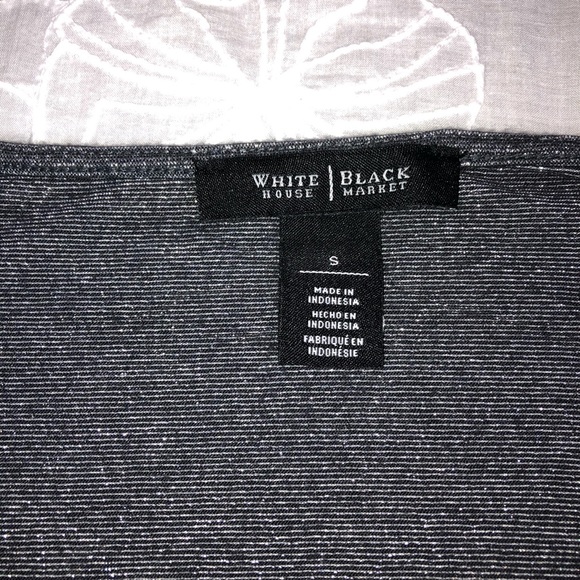 White House Black Market crossover metallic top - Picture 2 of 5
